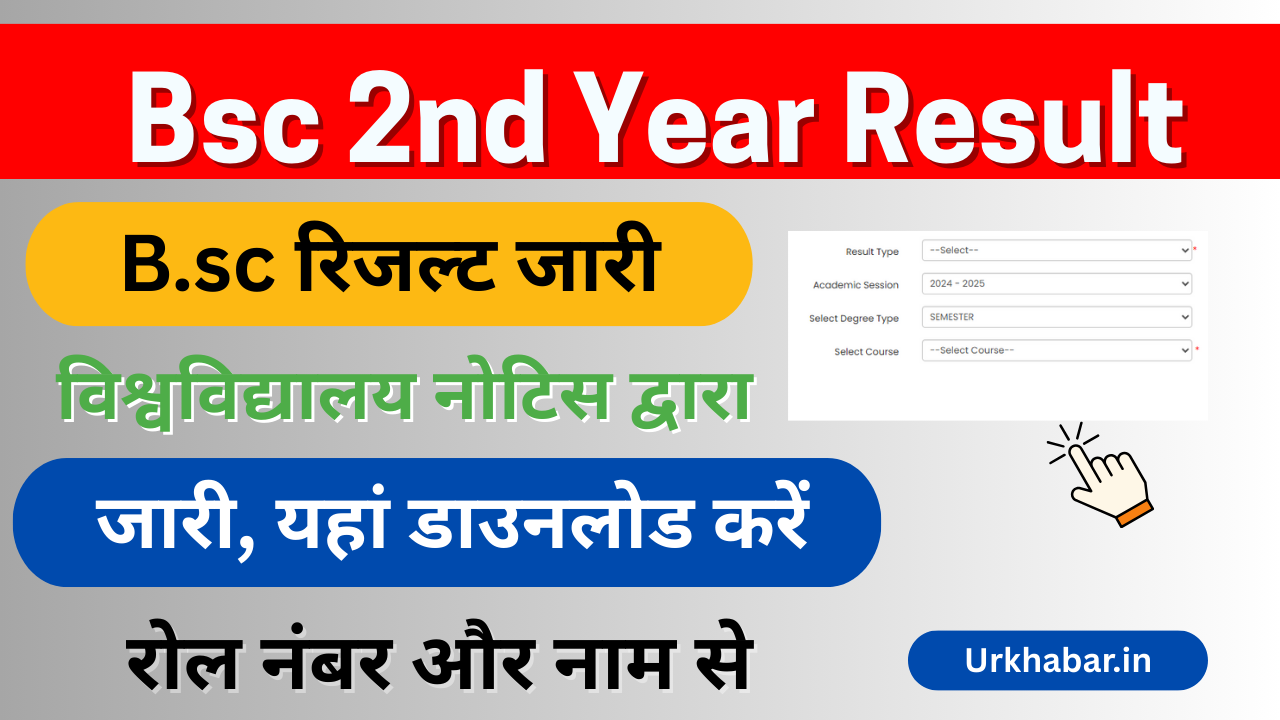 Bsc 2nd year Result 2025, (बीएससी सेकंड ईयर रिजल्ट) जारी, किया यहां से डाउनलोड करें B.sc Result Information