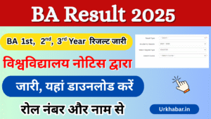 BA Result 2025, (बीएससी रिजल्ट 2025) किया जारी, यहाँ चेक करे रोल नंबर से BA Result: