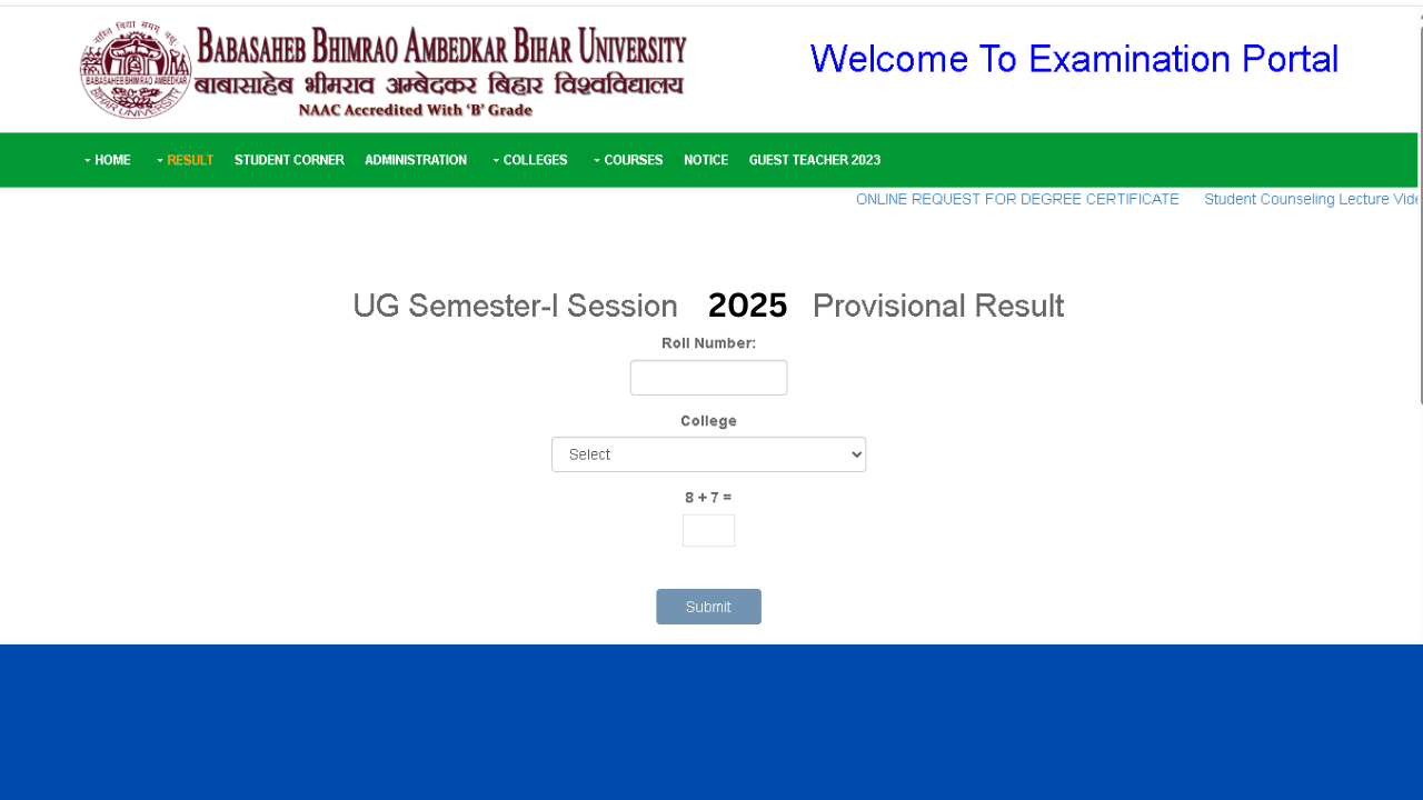 BRABU Part 3 Result 2025: (Out) Check BA, B.Sc, B.Com Result for Session 2022-25 @ www.brabu.net