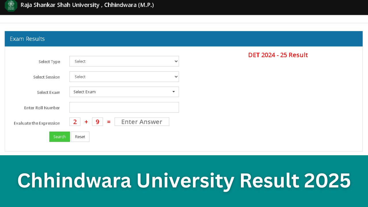 Chhindwara University Result 2025, OUT (cuc.ac.in) Direct Link to Download CUC BA Bsc B.com PG Marksheet 2025