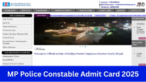 MP Police Constable Admit Card 2025: एमपी पुलिस कांस्टेबल एडमिट कार्ड जल्द ही esb.mp.gov.in पर जारी होगा, सीधा लिंक यहां उपलब्ध है
