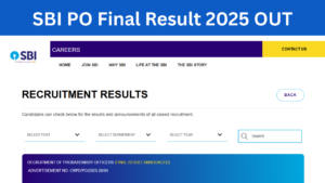 SBI PO Final Result 2025: Out Download Scorecard, Merit List PDF, Cut-Off Link Active- sbi.bank.in