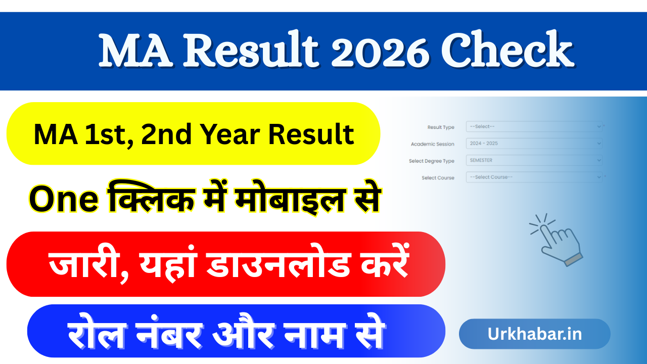 MA Result 2026: Out (एमए परिणाम 2026) जारी, यहां चेक करें MA 1st, 2nd Year Result