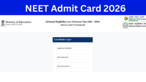 NEET Admit Card 2026: Out neet.nta.nic.in NTA NEET UG Hall Ticket, Link Active, PDF Download