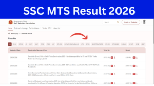 SSC MTS Result 2026: Out Check SSC MTS Result, Cut Off Marks, Merit List PDF Link Active at ssc.gov.in