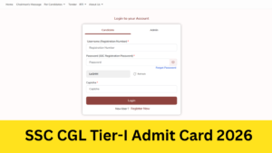 SSC CGL Tier-I Admit Card 2026: (Out) SSC CGL Tier 1 Hall Ticket Link Active, SSC Login ssc.gov.in